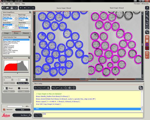 Tùy biến và tự động hóa quá trình xử lý ảnh cho hiển vi định lượng với Leica LAS Macro Editor