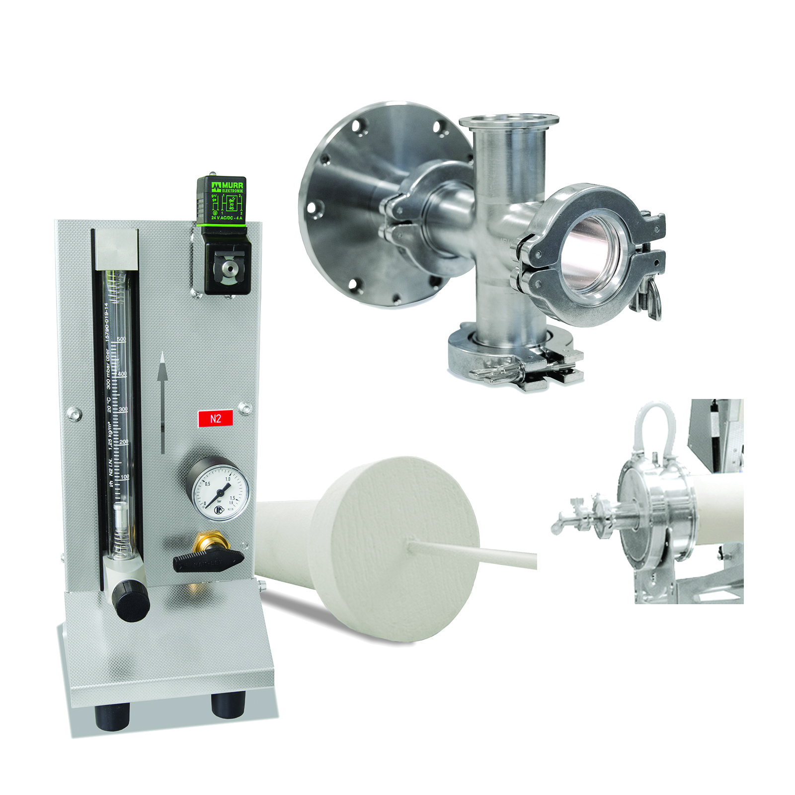 Hệ thống cấp khí cho lò nung ống vận hành chân không