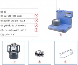 Bộ thiết bị thí nghiệm phản ứng hóa học IKA LR 1000 basic Pakage
