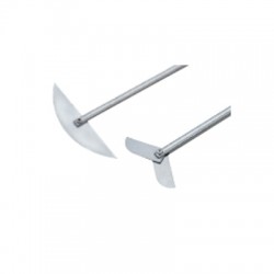 Cánh khuấy hình bán nguyệt JEIO TECH Half-Moon (65/20mm , 8mm đường kính trục, 300mm chiều dài)