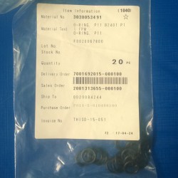 Vòng đệm bằng cao su lưu hóa hình O, mã P11