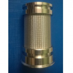 Bộ lọc hình trụ bằng thép không rỉ.