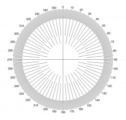 Trắc vi thị kính vạch góc NE45, dạng thước êke 360o