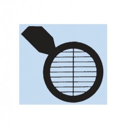 Lưới mẫu TEM có vạch chia tâm và tay cầm, bước lưới 254 µm