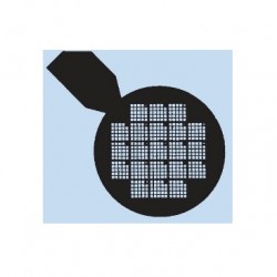 Lưới mẫu TEM có tọa độ và tay cầm, 300 mắt