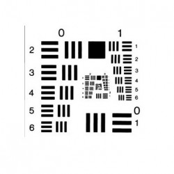 Mẫu chuẩn độ phân giải quang học dương bản R70 USAF 