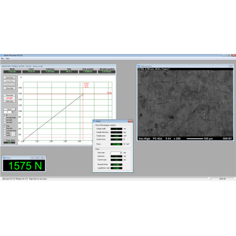 Bệ mẫu thử nghiểm lực kéo mini, 200N nén và uốn ngang
